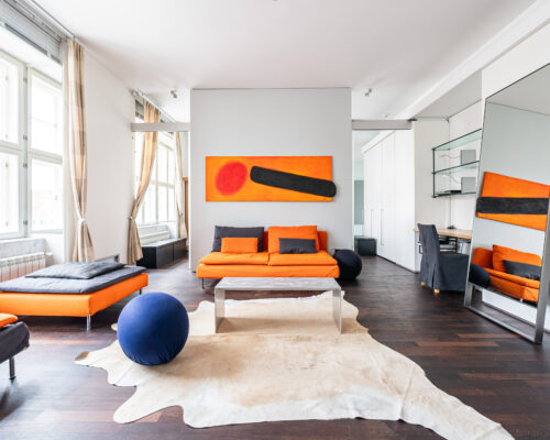 Design Apartment with Hall Square View